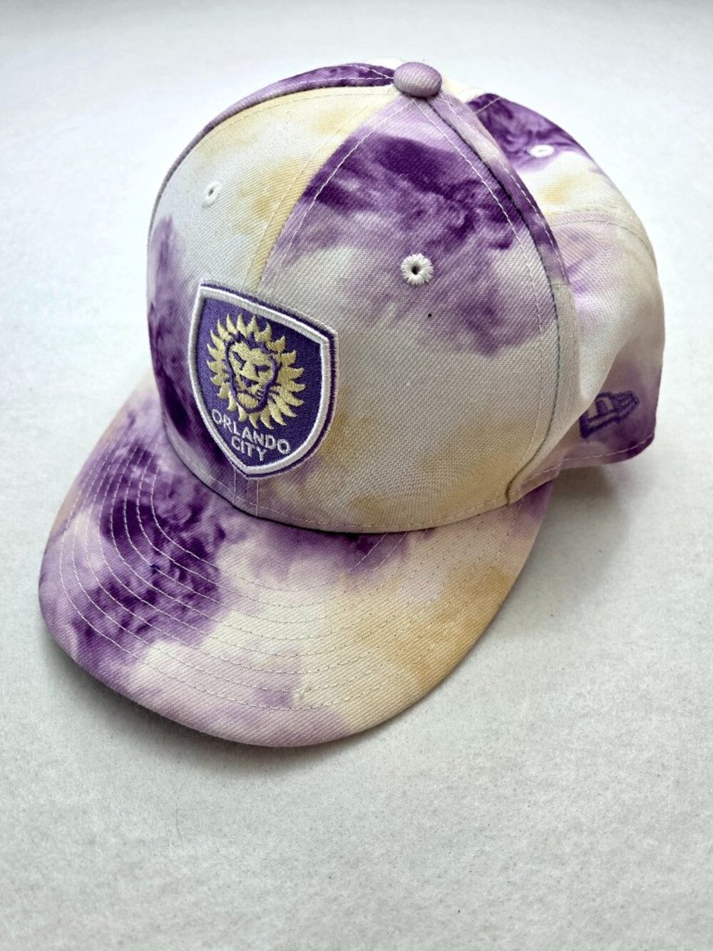 New Era Orlando City SC Purple Tie Dye Snapback Hat One Size Fits Most